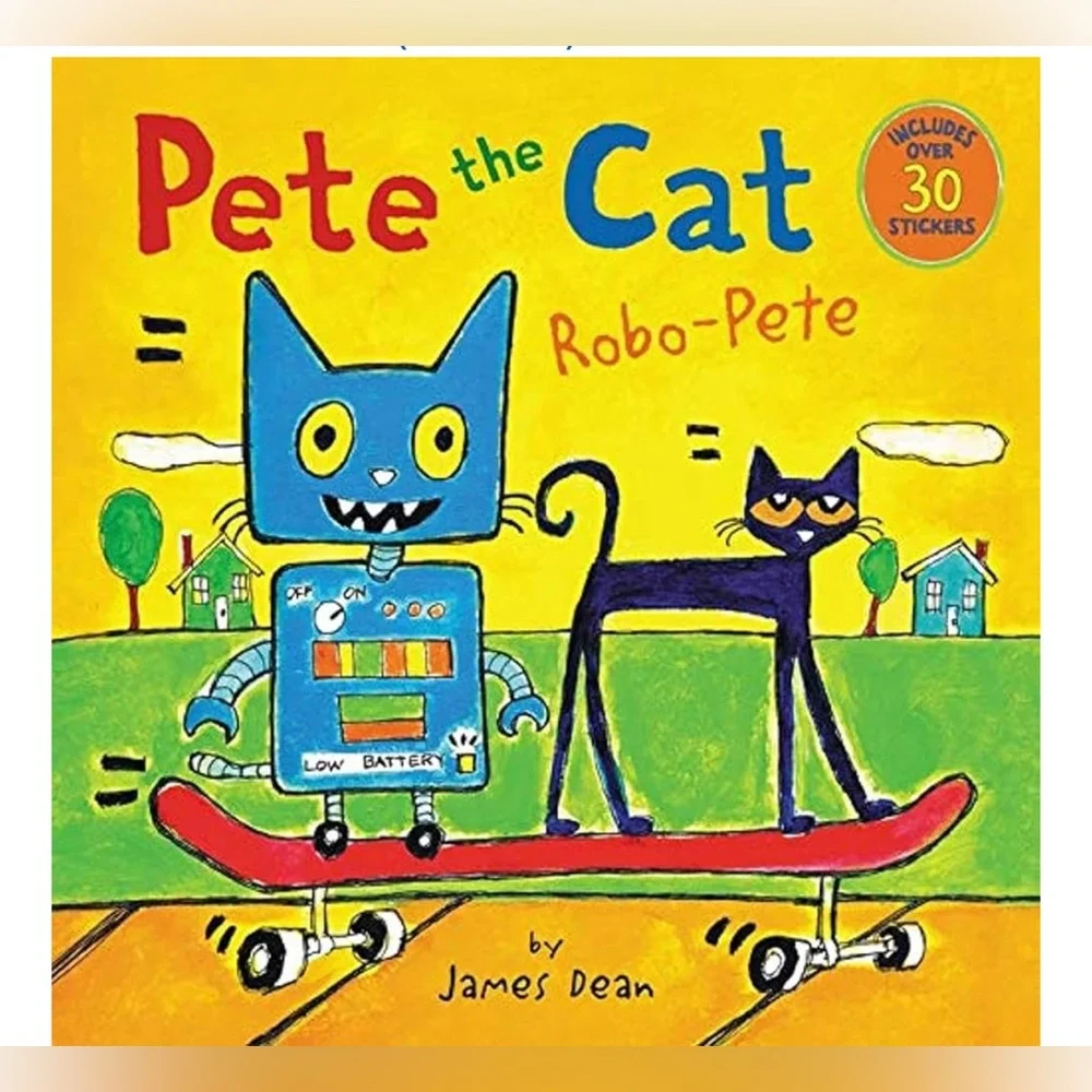 Pete the Cat Paperback Book Bundle – Firefighter Pete & Robo-Pete